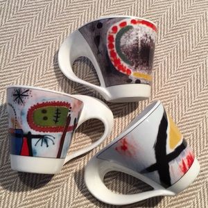 Joan Miro Abstract Art Espresso Cups Set